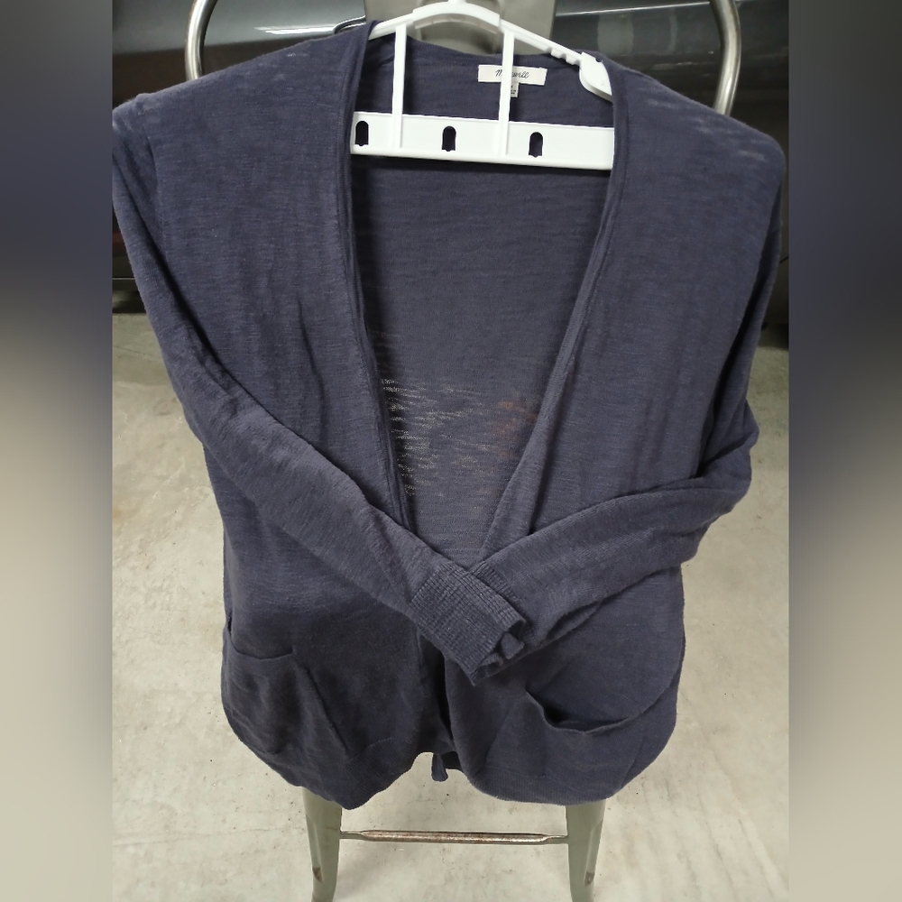 Madewell Navy Cardigan Sweater